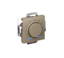 AtlasDesign Термостат электронный теплого пола с датчиком, 10A, механизм, Шампань  ATN000535  SE