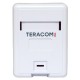 Корпус настенной розетки TERACOM PRO на 1 модуль Keystone со шторкой и маркером белый  TRP-EBOX-1KSTN-WH  EKF