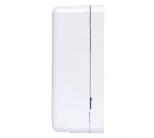 Корпус настенной розетки TERACOM PRO на 1 модуль Keystone со шторкой и маркером белый  TRP-EBOX-1KSTN-WH  EKF