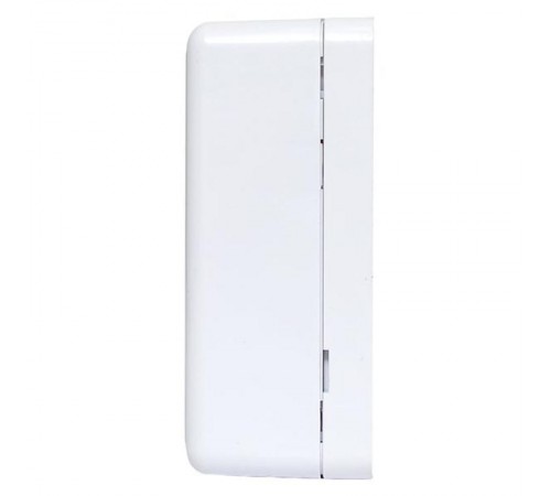 Корпус настенной розетки TERACOM PRO на 1 модуль Keystone со шторкой и маркером белый  TRP-EBOX-1KSTN-WH  EKF