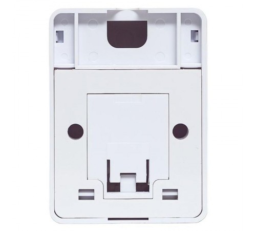 Корпус настенной розетки TERACOM PRO на 1 модуль Keystone со шторкой и маркером белый  TRP-EBOX-1KSTN-WH  EKF