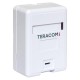 Корпус настенной розетки TERACOM PRO на 1 модуль Keystone со шторкой и маркером белый  TRP-EBOX-1KSTN-WH  EKF