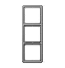 Рамка для вертикальной и горизонтальной установки, 3 поста; дюропласт; серый; CD500  CD583GR  Jung