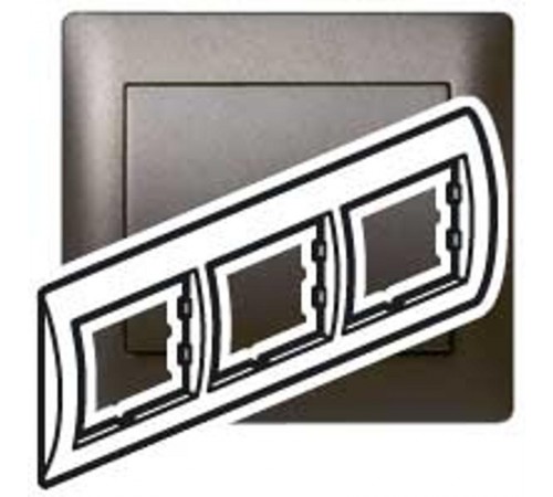 Galea Life Темная Бронза Рамка 3-я гориз  771203  Legrand