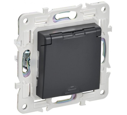 SKANDY Розетка з/к/ш кр. 16А IP44 SK-R11T титан  SK-R16-16-44-K48  IEK