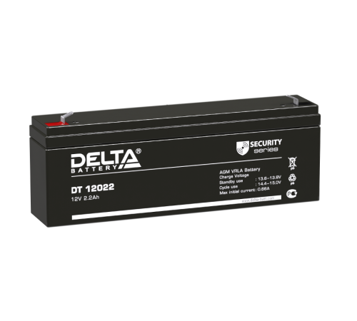 Аккумуляторная батарея ОПС серии DT 12022  12В/2,2Ач  DT 12022  DELTA