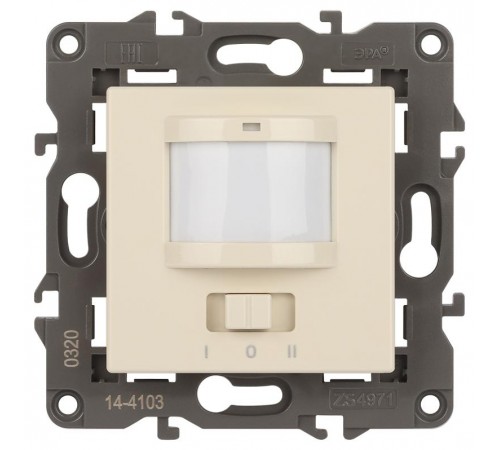 14-4103-02 Датчик движения 2-проводной, 180-240В, 200Вт, IP20, Эра Elegance, слоновая кость  Б0034353  ЭРА