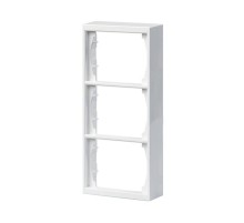 Рамка 3-постовая, 100мм, для наружого монтажа DoubleSchuko Impressivo, белый  1723S100-84   2TKA000381G1  ABB