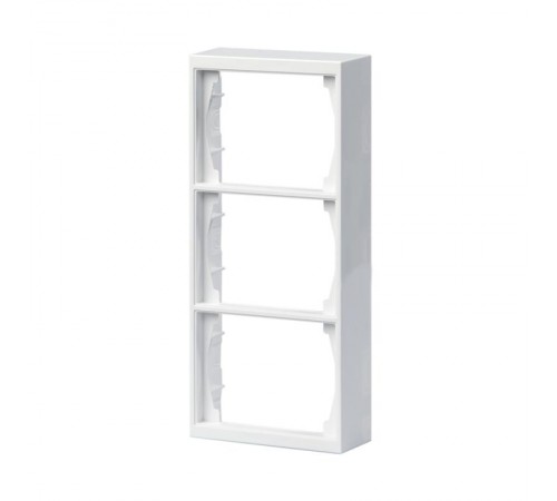 Рамка 3-постовая, 100мм, для наружого монтажа DoubleSchuko Impressivo, белый  1723S100-84   2TKA000381G1  ABB