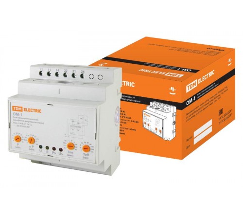 Реле ограничения мощности ОМ-1 3/30-Н-01 (1ф, 3-30кВт, 4мод, с реле напр.)  SQ1505-0003  TDM