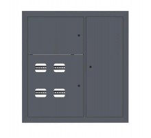 Щит этажный 4 кв. RAL7016 (1000х950х150)  PROxima mb29-v-4-ral7016 EKF