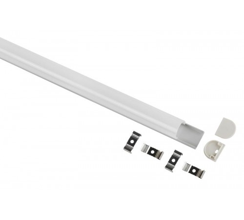 Комплект с накладным анодированным профилем  2420 24х20мм 2м   Б0062861  ЭРА