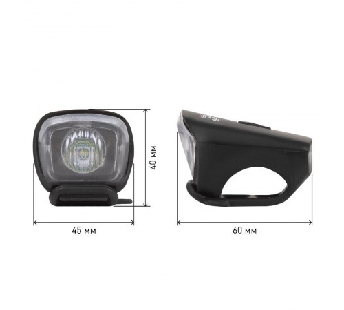 Фонарь светодиодный велосипедный VA-701 6Вт, SMD, аккумуляторный, передний, micro USB, черный  Б0052321  ЭРА