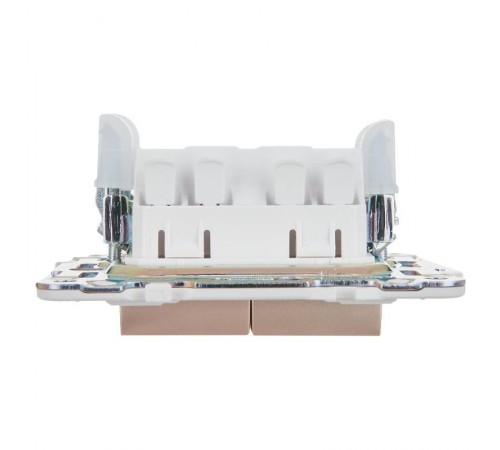 SKANDY Выключатель 2-клавишный проходной 10А SK-V05Sa песочный  SK-V22-0-10-K98  IEK