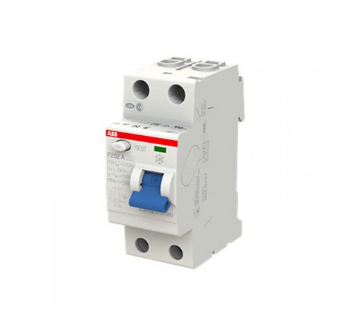Выключатель дифференциальный (УЗО) F202 2п 25А 30мА тип A  2CSF202101R1250  ABB