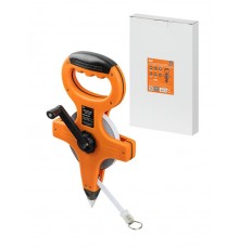 Мерная лента, 50 м х 13 мм, стальное полотно, открытый корпус, штык для фиксации "Рубин"  SQ1018-0402  TDM