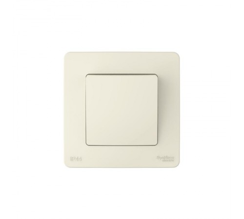 Blanca Молочный С/У IP44 Переключатель 1-клавишный (сх.6), 10AX, 250В  BLNVS410602   SE