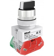 Перекл. на 3 фикс. полож. I-O-II станд. ручка 1НО+1  25052DEK  DEKraft