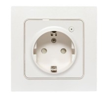 Умная розетка Стокгольм 1-местная 16А белый Zigbee  СonnectRCS-ST16-WD-ZBEKF