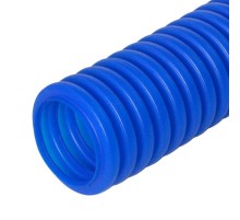 Труба гофрированная ПНД защитная для МПТ (пешель) синяя д40/31,2 (15м/960м уп/пал)  PR02.0098  Промрукав