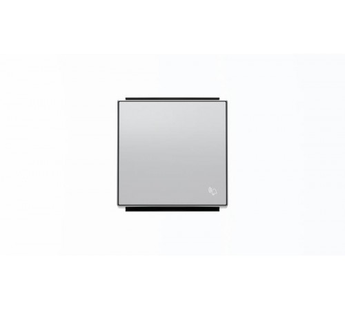 Клавиша для 1-клавишных выключателей/переключателей/кнопок с символом ЗВОНОК, серия SKY, цвет серебристый алюминий2CLA850400A1301 ABB