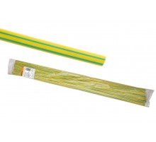 Термоусаживаемая трубка ТУТнг 2/1 желто-зеленая по 1м (200 м/упак)  SQ0518-0322  TDM