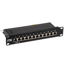 1U патч-панель кат.6 STP 12 портов 10" Dual IDC  PP12-1UC06S-D05-10  ITK