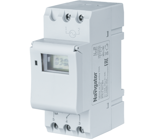 Таймер NTR-E-D01-GR на DIN-рейку электронный  61559  Navigator