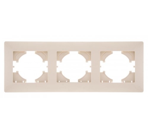 Bravo РАМКА 3-местная,  цвет бежевый.  С1030-003  GUSI Electric
