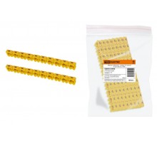 Маркер наборный - символ "4" желтый 6 мм2 (100 шт.)   SQ0534-0050  TDM