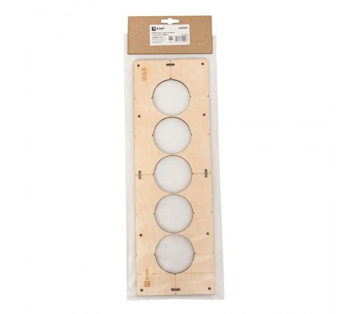 Шаблон для подрозетников c 5 отв. диам. 68 мм EKF Expert  sh-d68-5  EKF