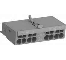 Контакты дополнительные HKF1-11K (1НО+1НЗ) фронт с втычными клеммами для автоматических выключателей MS132..K  1SAM201901R1201  ABB