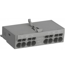 Контакты дополнительные HKF1-11K (1НО+1НЗ) фронт с втычными клеммами для автоматических выключателей MS132..K  1SAM201901R1201  ABB