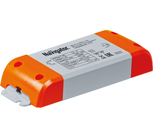 Драйвер для светодиодной ленты LED ND-P15-IP20-12V 15Вт 12В IP20  71460  Navigator