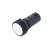 Кнопка SB7 моноблочная 22мм белая с возвратом, пластик, 1НО, IP65  SB7NA11  SE