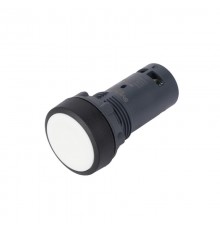 Кнопка SB7 моноблочная 22мм белая с возвратом, пластик, 1НО, IP65  SB7NA11  SE