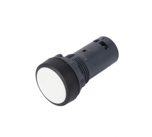 Кнопка SB7 моноблочная 22мм белая с возвратом, пластик, 1НО, IP65  SB7NA11  SE