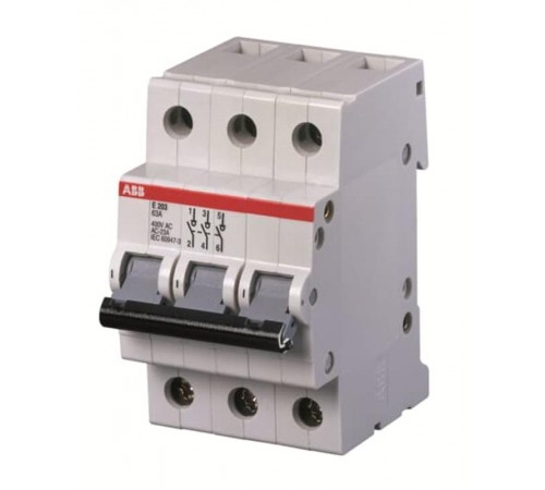 Рубильник 3 пол. E203g 100A рычаг серый  2CDE283001R1100  ABB