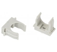 Крепеж клипса для труб  CLIP-25-G-MP d 25мм серый для монтажного пистолета (прямой монтаж) 50шт CLIP-25-G-MP  Б0062105  ЭРА