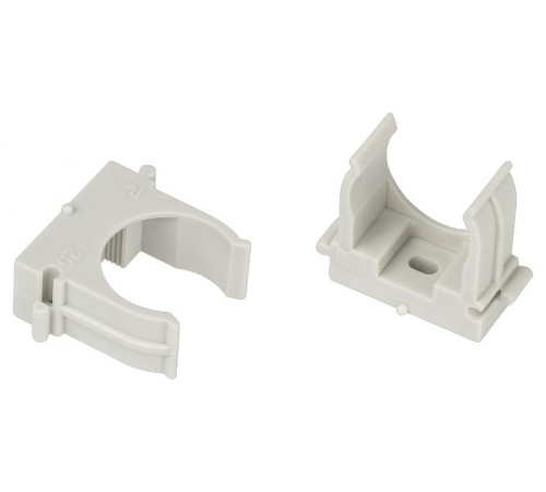 Крепеж клипса для труб  CLIP-25-G-MP d 25мм серый для монтажного пистолета (прямой монтаж) 50шт CLIP-25-G-MP  Б0062105  ЭРА