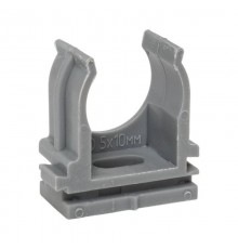 Крепеж-клипса для ручного монтажа d20 мм (10 шт) серая -Plast derj-z-20sn-r  EKF