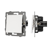 Механизм выключателя одноклавишный непроходной SWT-MK01-PL-WH-V (250V, 10A) (Arlight, -)  049867  Arlight