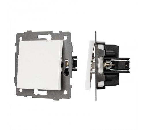 Механизм выключателя одноклавишный непроходной SWT-MK01-PL-WH-V (250V, 10A) (Arlight, -)  049867  Arlight