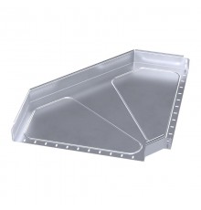 Угол горизонтальный 90 градусов Стандарт INOX (AISI 316) 600х80  PR16.3543  Промрукав