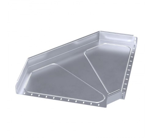 Угол горизонтальный 90 градусов Стандарт INOX (AISI 316) 600х80  PR16.3543  Промрукав