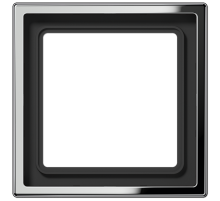 Рамка для вертикальной и горизонтальной установки, 1 пост; металл; хром; GCR  GCR2981  Jung