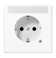 SCHUKO розетка с полем для надписи 9x58 мм LS1520BFNAKOWW Jung