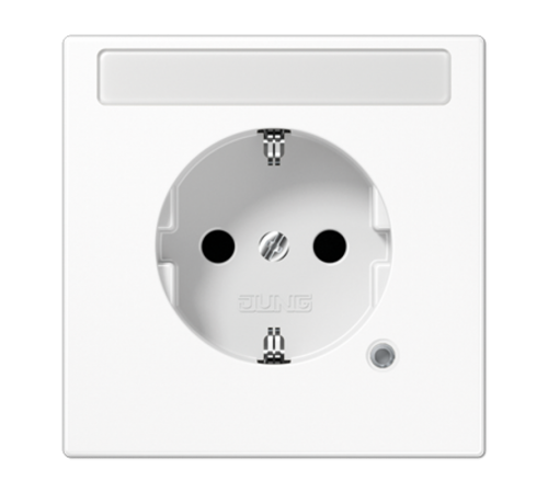 SCHUKO розетка с полем для надписи 9x58 мм LS1520BFNAKOWW Jung