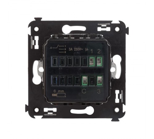 Механизм управления вентиляторами в стену, "Avanti", "Черный квадрат"  4402173  DKC