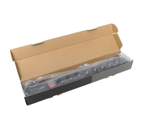 Блок розеток PDU TERACOM PRO 19" 1U 16А/250В 8 розеток Schuko 2 метра сечение 3x1,5 мм2  TRP-HPD-LSP-16A-8SH-2MSH  EKF